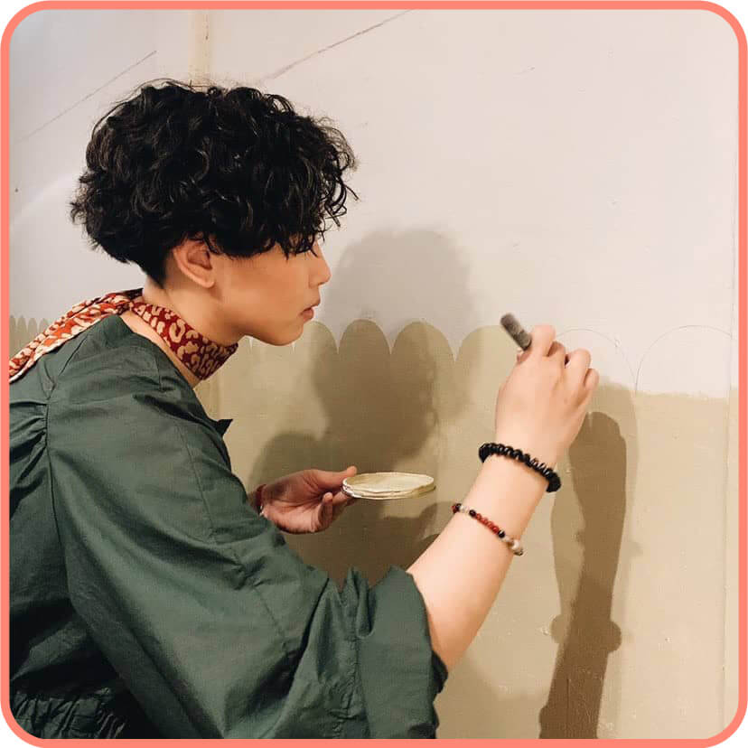 創作者分享 / 插畫家素色樹 靠直覺配色、嘗試幾何圖形漆法享受空間改造的樂趣！